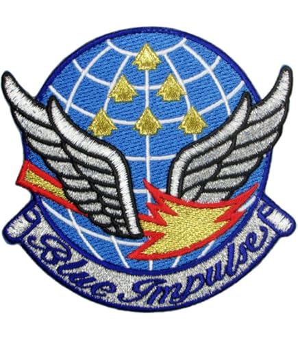 幻の ワッペン　ブルーインパルス　世界陸上　航空自衛隊　T-4　パッチ Amazon.co.jp: ブルーインパルス ワッペン 刺繍 パッチ PA140-TN 航空